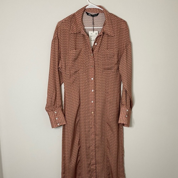 Printed shirt dress - Picture 6 of 9